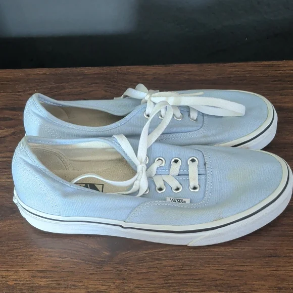 Vans Women's Sky Blue Canvas Sneakers - Picture 5 of 6